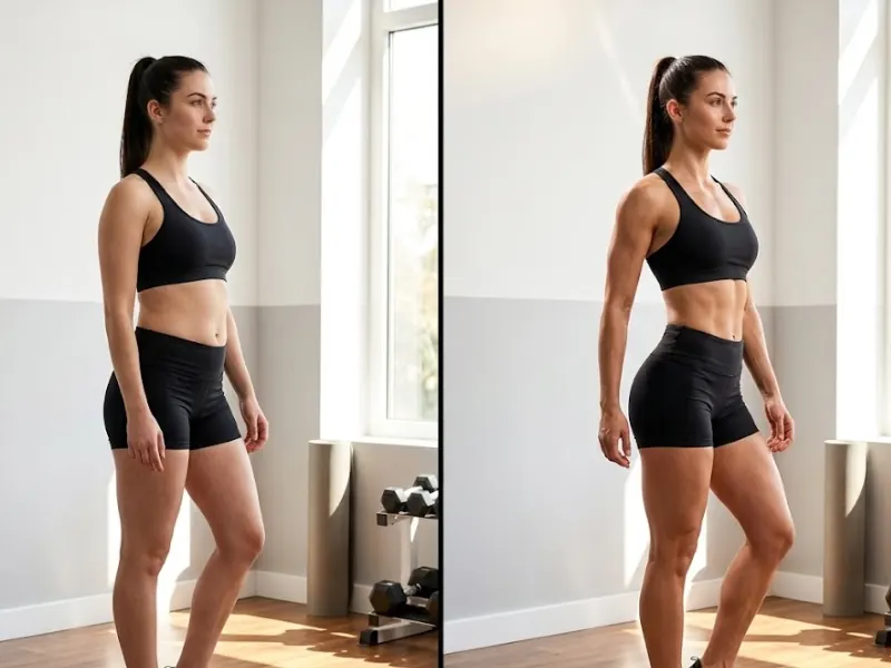 Muscle gain transformation