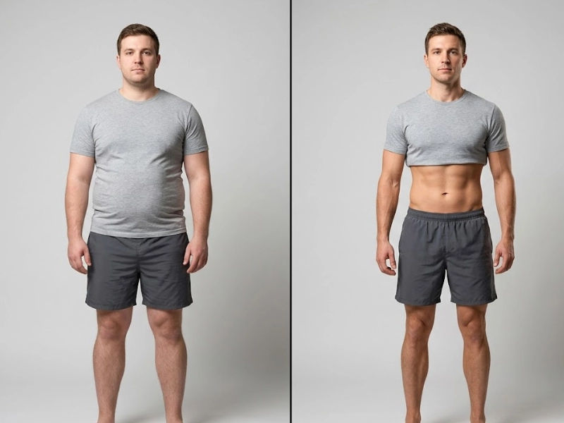 Weight loss transformation