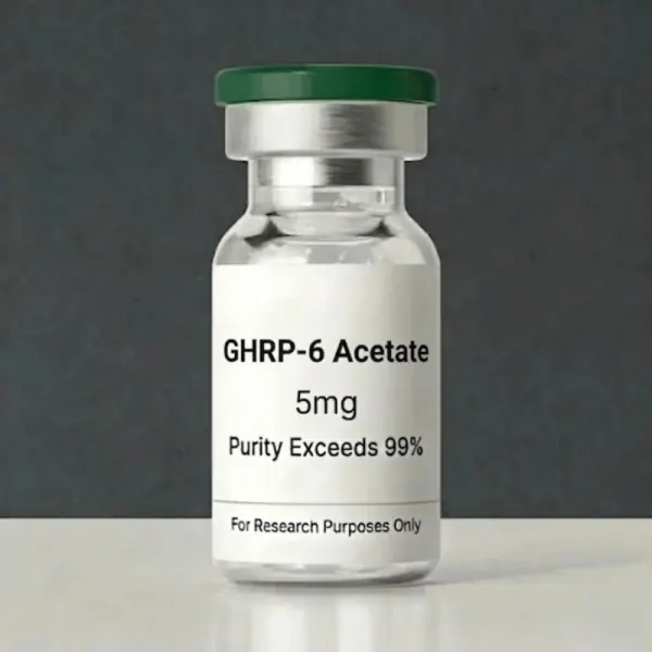 GHRP-6 Acetate 5mg GHRP-6 Acetate (Extreme Appetite & GH) | 5mg - 10mg | >99% Purity