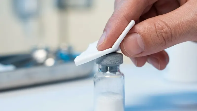 Sanitize Peptide Vial