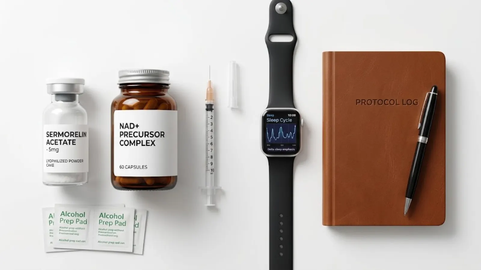Advanced Biohacking Optimization Flat Lay