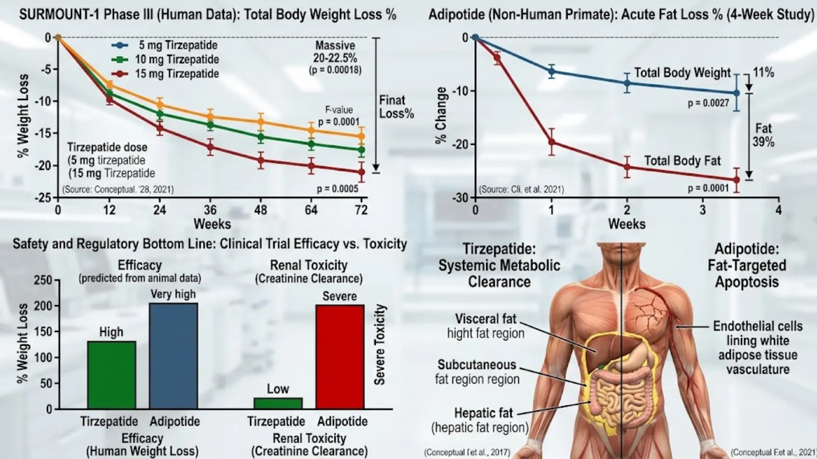 Professional Laboratory and Clinical Graph Concept for Peptides