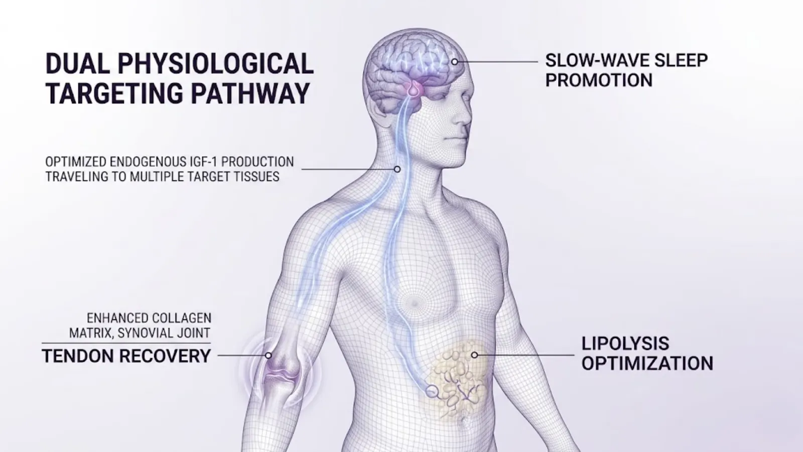 Physiological targeting map of optimized IGF-1 production