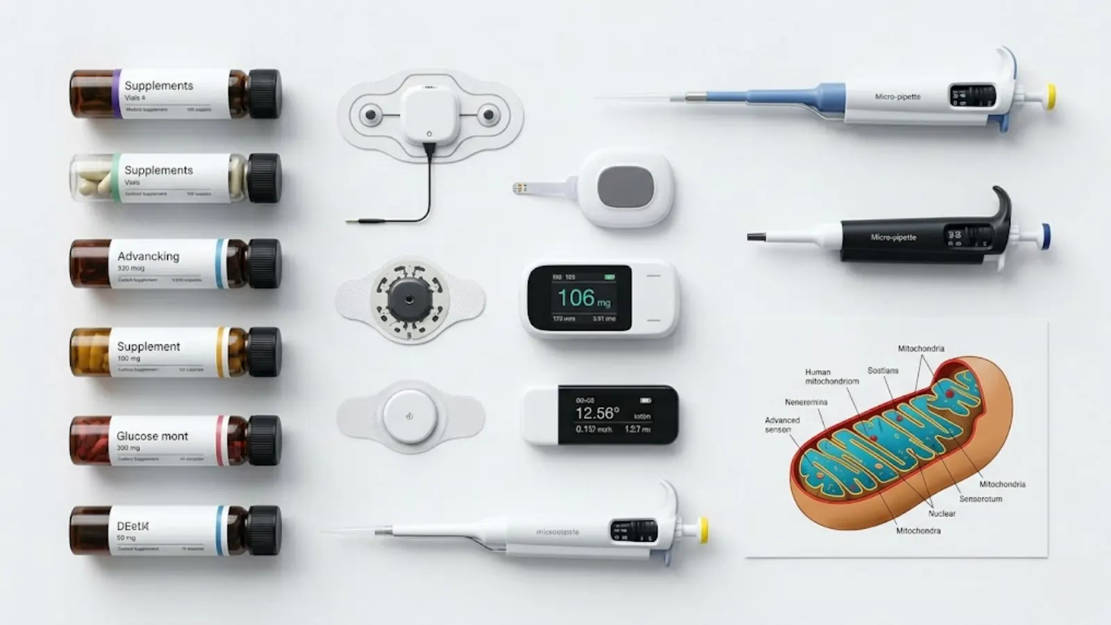 Advanced Biohacking Optimization Flat Lay