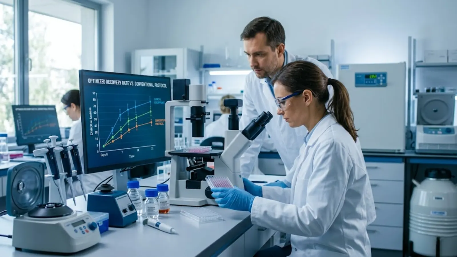 Laboratory testing of peptide purity via HPLC