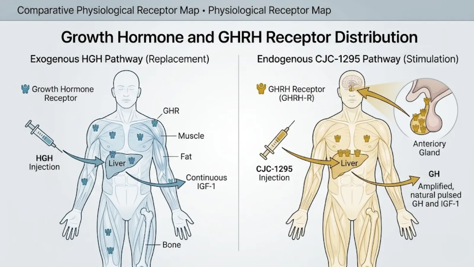 Physiological Targeting Map of Receptors