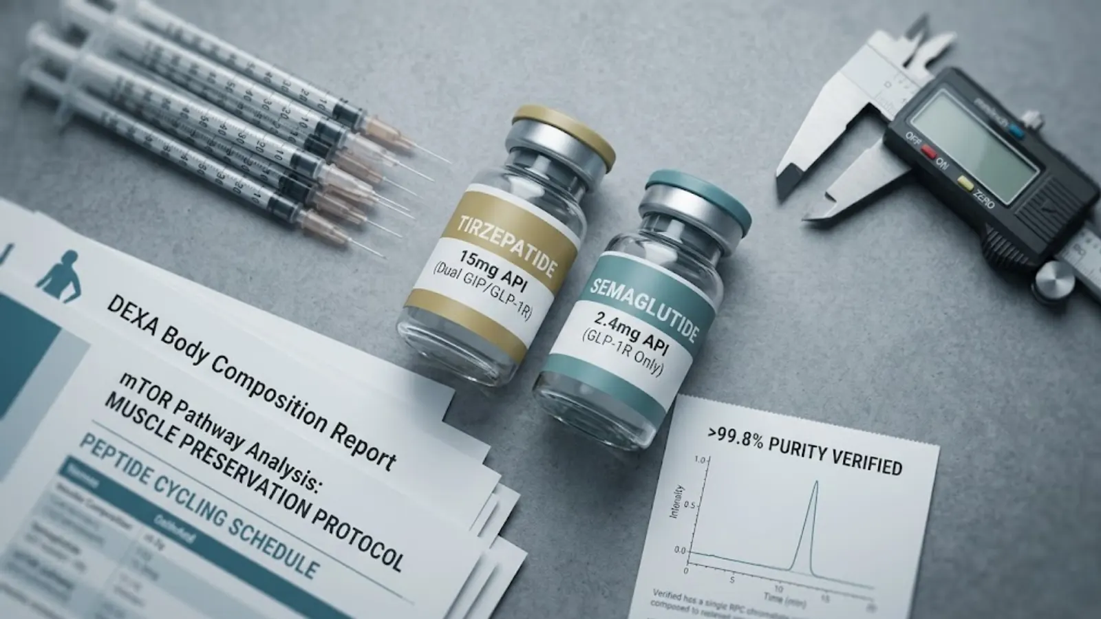 Advanced Biohacking and Medical Optimization Flat Lay