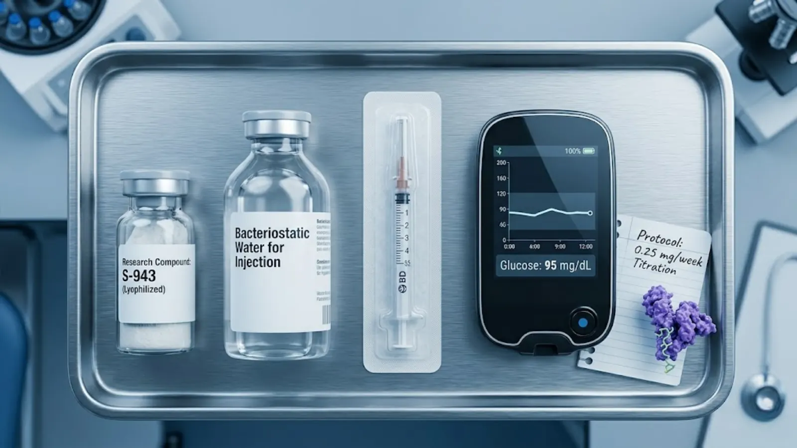 Advanced Biohacking and Medical Optimization Flat Lay