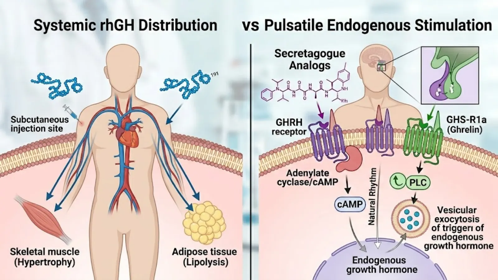 Physiological Targeting Map of GH Axis