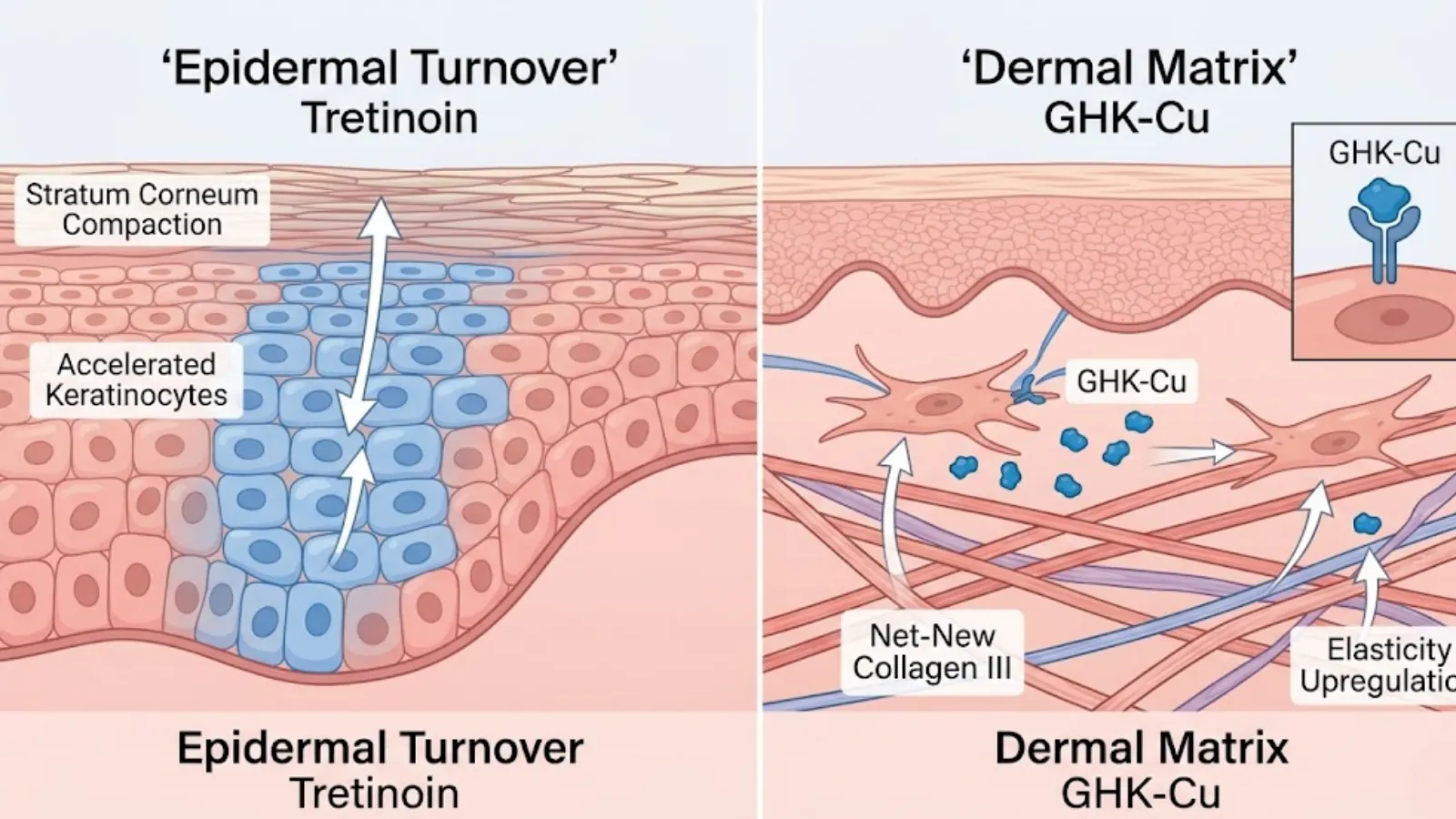 Clinical efficacy comparison in dermal collagen synthesis